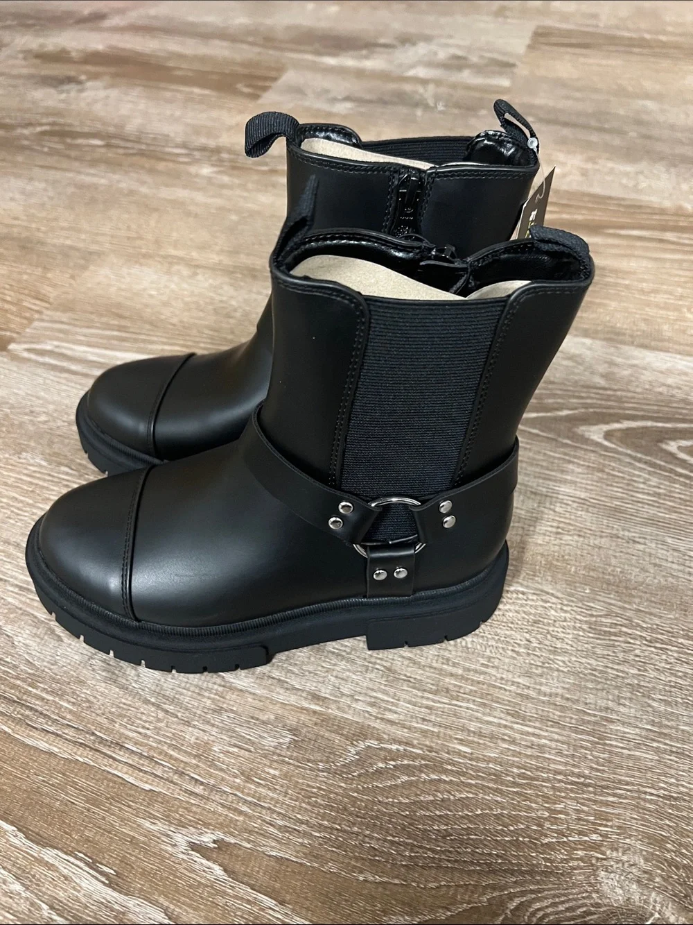 Art Class NWT Crosby Black Moto Boots size 1
